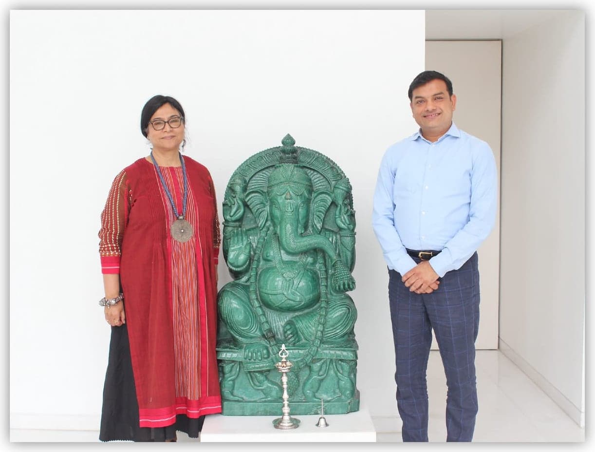 Jayasri Burman at Gyan Museum.