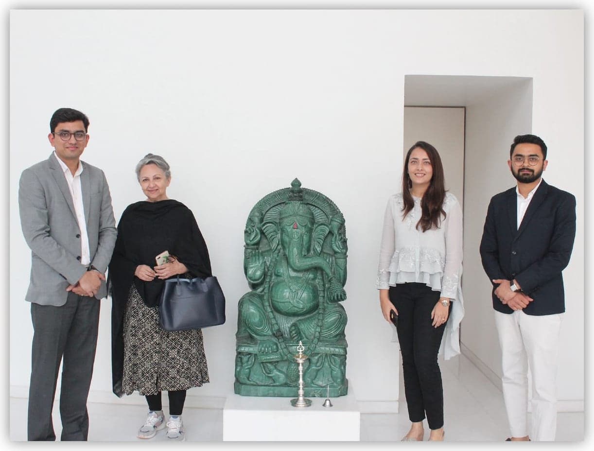 Sharmila Tagore en el Museo Gyan.