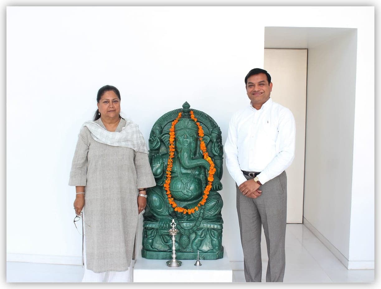 Vasundhara Raje at Gyan Museum.