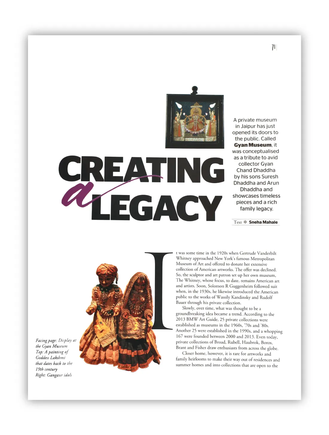 Marwar India — the museum’s copy of the coverage