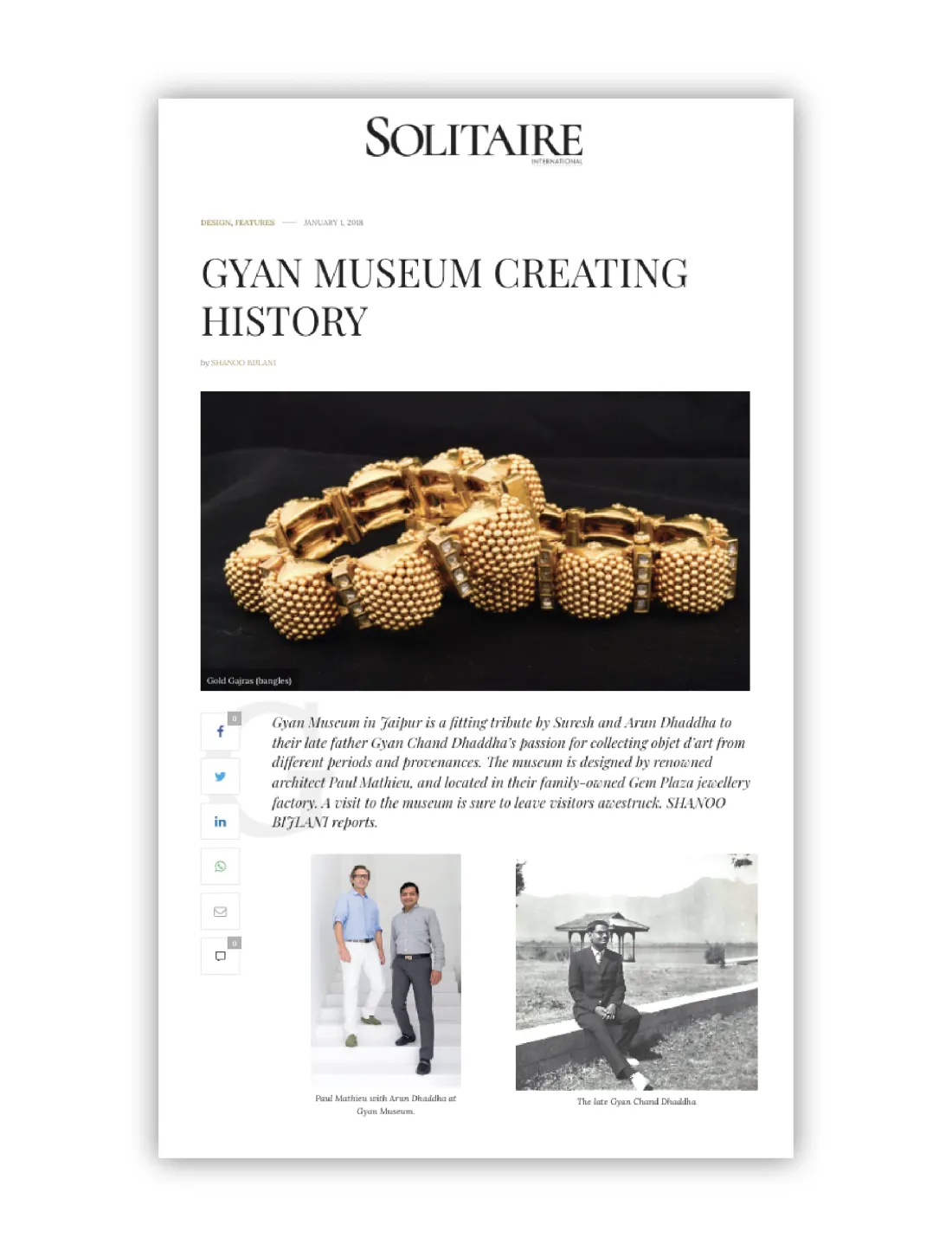 Solitaire International — the museum’s copy of the coverage