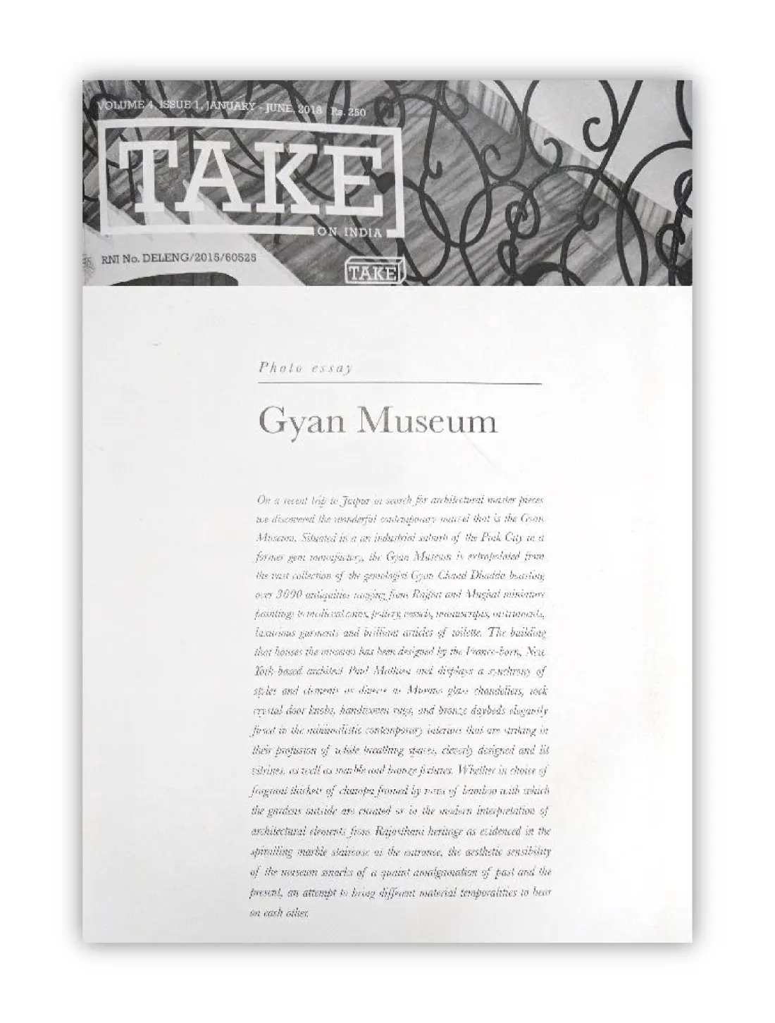 Take on Art — the museum’s copy of the coverage