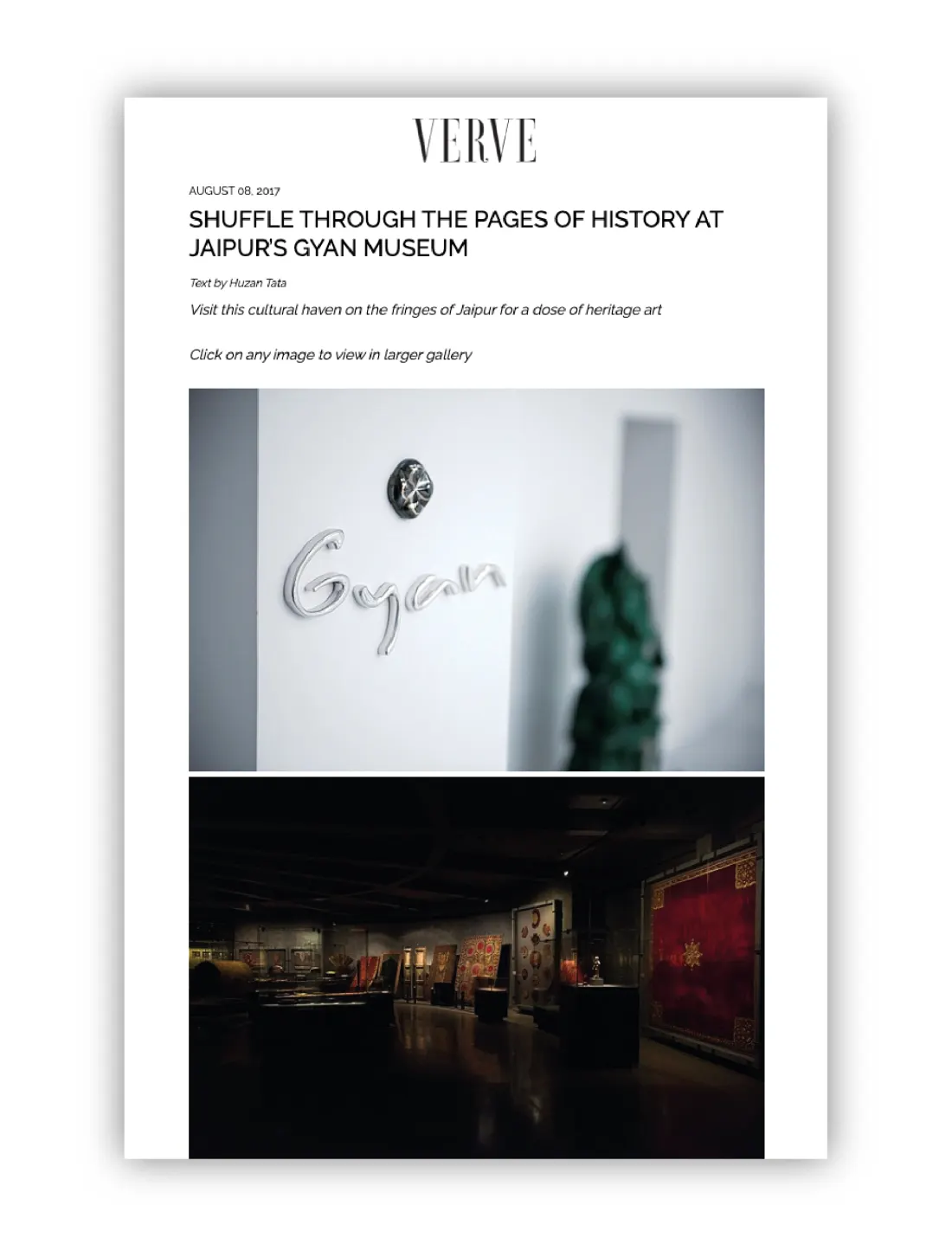 Verve — the museum’s copy of the coverage